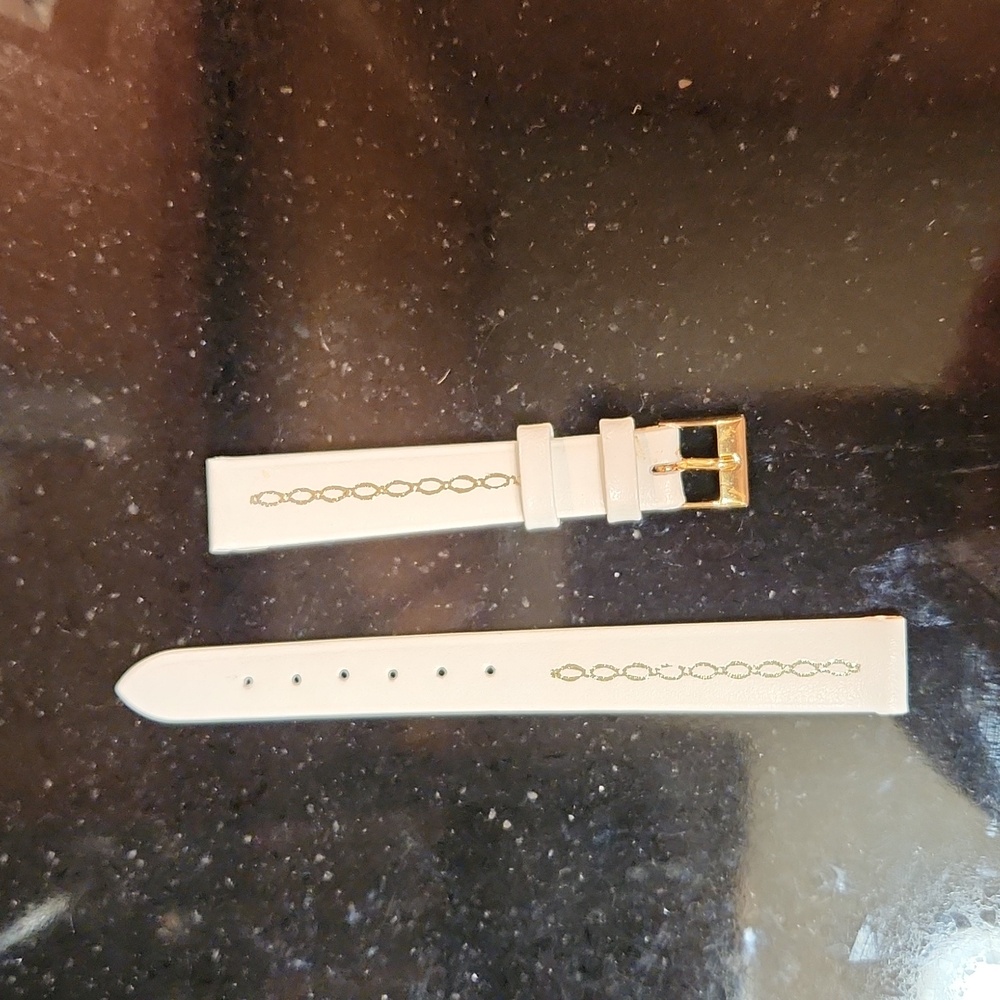 4 Brand New White Borel 12mm Watch Bands